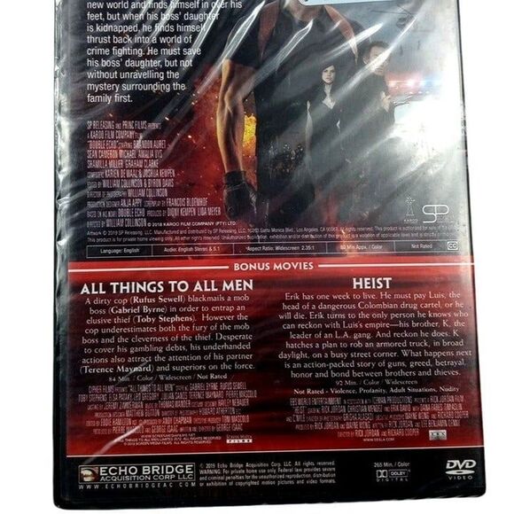 NEW Double Echo All Things To All Men Heist 3 2017 Movie DVD - Picture 2 of 2